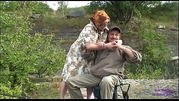 Two elderly people go fishing and find a young girl sunbathing