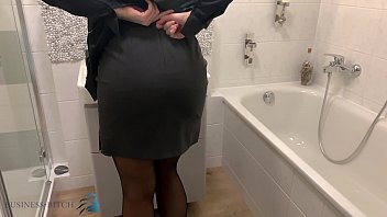 secretary comes home undress and takes sexy shower