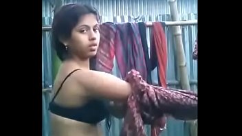 Indian girl changing clothes