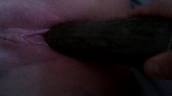 Amateur cucumber squirt