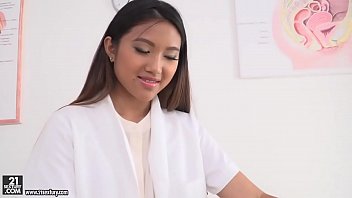 Asian slutty nurse got double penetrated - Mai Thai, Thomas Stone and Csoky Ice