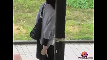 Sexy Japanese gal in a nasty public sharking video