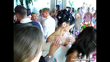 Wedding whores are fucking in public