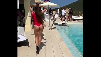 Hot and naked chiks in ibiza pool party