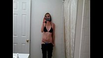 Home alone girl recoring self shot video